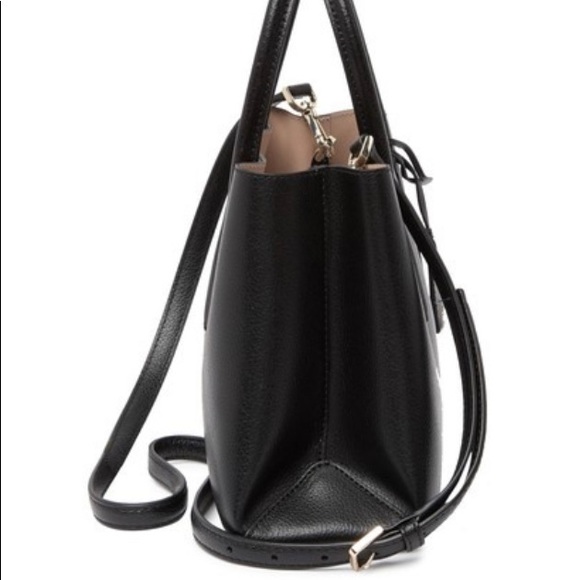 KATE SPADE BLACK LEATHER SATCHEL &NEDA WALLET SET - Picture 5 of 9